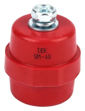 Изолятор SM40 (М8) силовой с болтом IEK YIS11-40-12-B