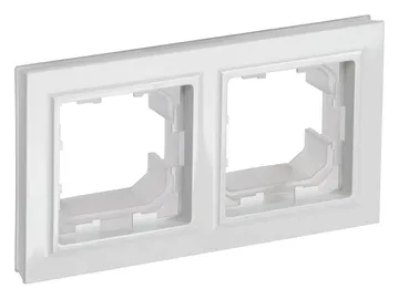Рамка 2-м IP44 BRITE РУ-2-БрБ-44 бел. IEK BR-M22-44-K01