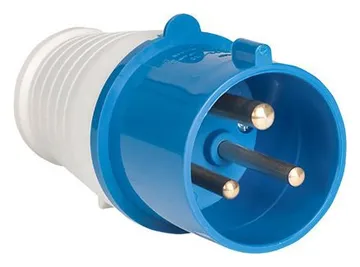 Вилка переносная 013 16А 2P+PE 220В IP44 EKF ps-013-16-220