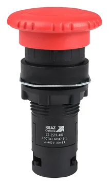Кнопка аварийного останова OptiSignal Compact D22 С7-ESTR-401 красн. 1НЗ XB7ES542P КЭАЗ 362129