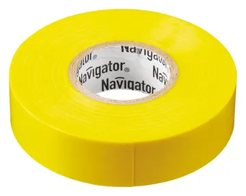 Изолента ПВХ 15мм (рул.20м) желт. NIT-B15-20/Y Navigator 71105