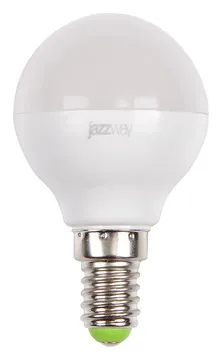 Лампа светодиодная PLED-SP 9Вт G45 шар 5000К холод. бел. E14 820лм 230В JazzWay 2859600A
