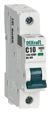 Выключатель автоматический модульный 1п C 10А 10кА ВА-105 DEKraft 13152DEK