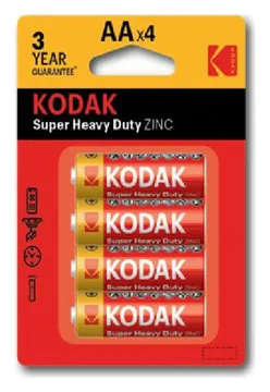 Элемент питания солевой AA/R6 1.5В SUPER HEAVY DUTY Zinc (блист.4шт) 30951044-RU1 KODAK Б0005119