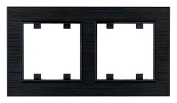 Рамка 2-м Karea LINE STAR чер. Makel 86054702