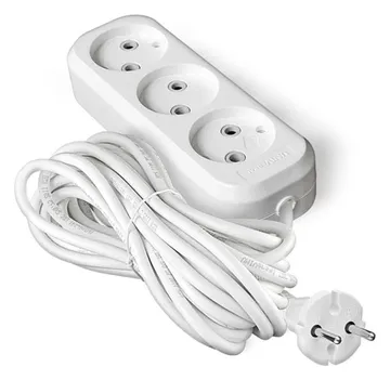 Удлинитель 3х5м без заземл. 6А IP20 У6-639М ПВС 2х0.75 UNIVersal 639М-05