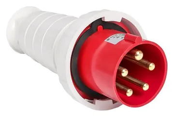 Вилка переносная 035 63А 3P+PE+N 380В IP67 EKF ps-035-63-380