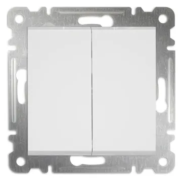 Выключатель 2-кл. СП Karea 10А IP20 механизм бел. Makel 57001003
