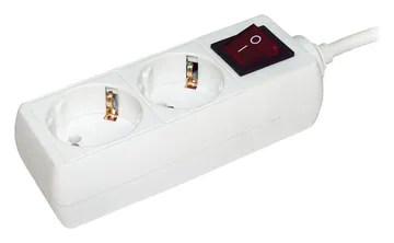 Удлинитель 2х5м с заземл. 16А IP20 У02К 2P+PE 250В 3х1 с выкл. IEK WYP10-16-02-05-ZK-N