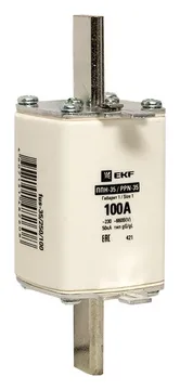 Вставка плавкая ППН-35 250/100А габарит NT1 PROxima EKF fus-35/250/100