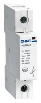 Ограничитель импульсных перенапряжений NU6-II 1п In=15кА Uc=460В Im=40кА (R) CHINT 213547