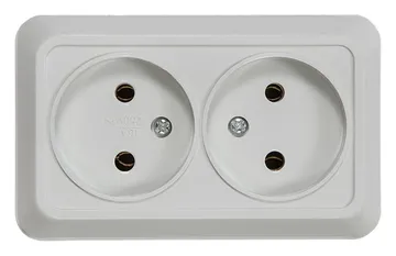 Розетка 2-м ОП Bolleto 7102 16А IP20 бел. ASD / IN HOME 4680005959822
