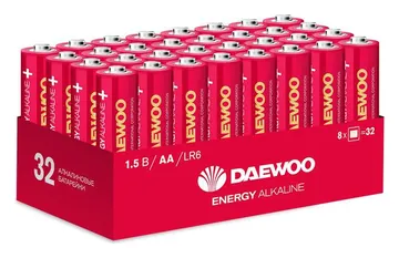 Элемент питания алкалиновый AA/LR6 1.5В Energy Alkaline 2021 Pack-32 (уп.32шт) DAEWOO 5030053