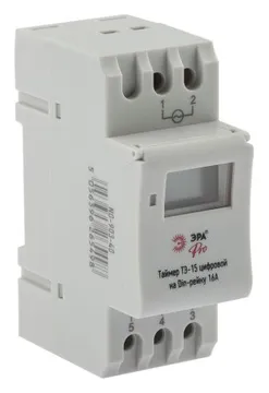 Таймер PRO NO-903-40 ТЭ-15 цифровой на Din-рейку 16А Эра Б0050656