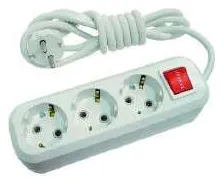 Удлинитель 3х2м с заземл. 16А IP20 с выкл. Makel MGP212
