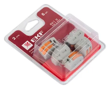 Клемма строительно-монтажная СМК 222-412 (блист.5шт) EKF plc-smk-412b