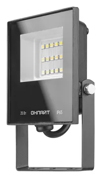 Прожектор светодиодный 61 949 OFL-20-6K-BL-IP65-LED 20Вт 6000К IP65 1600лм черн. ОНЛАЙТ 61949