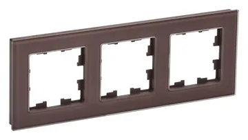 Рамка 3-м BRITE РУ-3-2-БрТБ стекло темн. бронза IEK BR-M32-G-K45