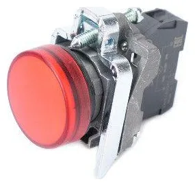 Лампа светосигнальная d22мм 230-240В AC красн. в сборе SE SB4BVM4