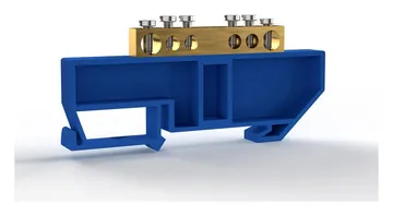 Шина нулевая на DIN-изоляторе 6х9мм 6 отвер. латунь TOKOV ELECTRIC TKE-BCB-69-6-DIN/N