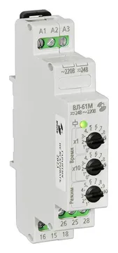 Реле времени ВЛ-61М 24В AC-DC/220В AC 10 режимов 0.1с.9.9ч Реле и Автоматика A8223-76911366