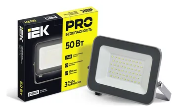 Прожектор светодиодный СДО 07-50 50Вт 6500К IP65 сер. IEK LPDO701-50-K03