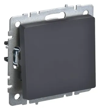 Выключатель 1-кл. СП BRITE ВС10-1-0-БрГ 10А механизм графит IEK BR-V10-0-10-K53