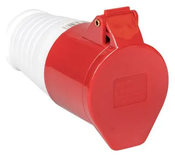 Розетка кабельная 32А 380В 3P+РЕ+N IP44 (225) EKF ps-225-32-380