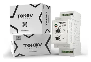 Термостат механический для обогрева труб на DIN-рейку Tokov Electric TKE-TR-PP