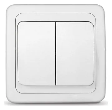 Выключатель 2-кл. СП Валери 10А IP20 бел. UNIVersal В0023