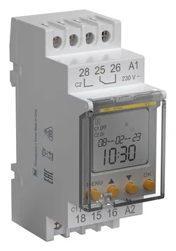 Таймер электронный астрономический ТА80 16А 230В на DIN-рейку KARAT IEK MTA-A-16