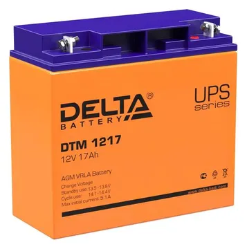 Аккумулятор UPS 12В 17А.ч DTM 1217 Delta 4614010050012