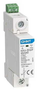 Ограничитель импульсных перенапряжений NXU-IIG/F 1п In=25кА Uc=440В Im=65кА (R) CHINT 252410