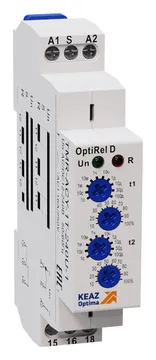 Реле времени OptiRel D TMR-ACY-1T-240U-1 циклическое 16А 1СО 12-230АС/DC КЭАЗ 332030