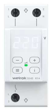 Реле напряжения d2-63 Welrok 4660251140069