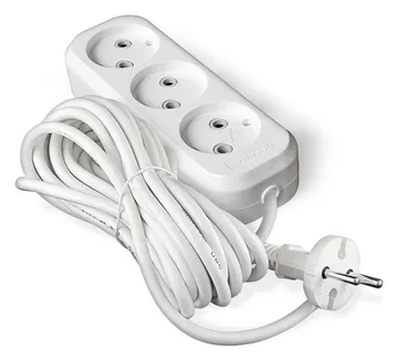 Удлинитель 3х7м без заземл. 10А IP20 У6-639М ПВС 2х1 UNIVersal 639М-07
