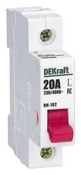 Выключатель-разъединитель 1п 20А ВН-102 DEKraft 17001DEK