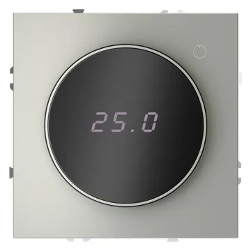 Терморегулятор электронный S70 с индикацией и датчиком для теплого пола механизм сталь Voltum VLS070105