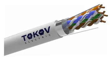 Кабель витая пара F/UTP 4х2х24AWG(0.48мм) кат.5E PVC indoor Fluke tested 305м (м) TOKOV ELECTRIC TKE-C06-F/UTP-42-5E-305
