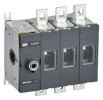 Выключатель-разъединитель ВРК 3п 250А без рукоятки KARAT IEK KA-VR10-3-0250