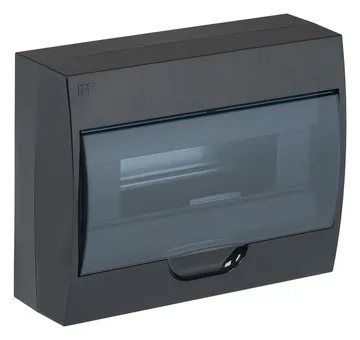 Корпус навесной ЩРН-П-12 Krepta 3 IP41 пластик. черн. IEK MKP12-N-12-41-K02