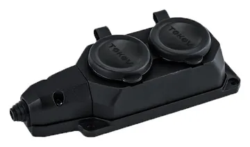 Колодка удлинителя 2-м 16А с заземл. каучук TOKOV ELECTRIC TKE-C05-KK2-Z