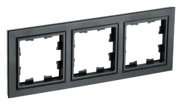 Рамка 3-м BRITE РУ-3-БрЧ черн. IEK BR-M32-K02