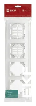 Рамка 4-м Минск горизонтальная бел. Basic EKF ERM-G-304-10