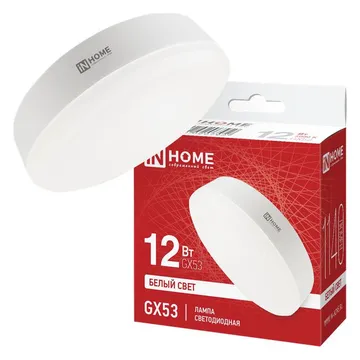 Лампа светодиодная LED-GX53-VC 12Вт рефлектор 4000К нейтр. бел. GX53 1140лм 230В IN HOME 4690612020792