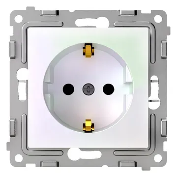 Розетка 1-м СП Pixel 16А IP20 с заземл. механизм перламутр. TOKOV ELECTRIC TKE-PX-R1Z-C04