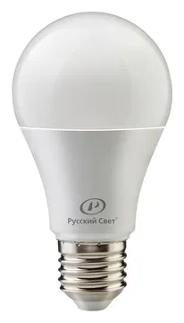 Лампа светодиодная RS LED A60 E27 7W 220-240V 7Вт грушевидная 4000К E27 700лм 220-240В Ra90 Русский Свет 20010345111