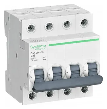 Выключатель автоматический модульный 4п C 32А 4.5кА City9 Set 400В SE C9F34432