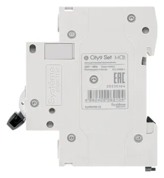 Выключатель автоматический модульный 2п C 6А 4.5кА City9 Set 230В SE C9F34206