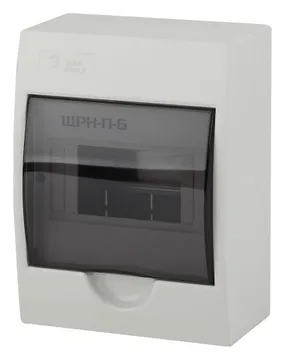 Бокс навесной ЩРН-П-6 6мод. IP41 пластик SIMPLE NO-box_simple-plastic_6_surface BOXS06 Эра Б0041522